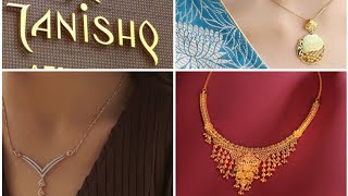 Tanishq latest Gold JewelleryTanishq Gold Designpendant 22ktgoldjewelleryviralvideostrending ll [upl. by Longtin]