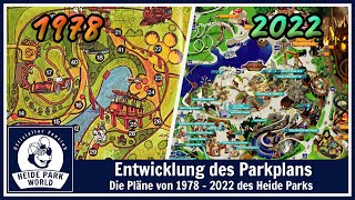 Entwicklung des Heide Park Parkplans von 1978 bis 2022  Evolution of the Parkmap [upl. by Tnecnivleahcim]