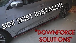 2018 Civic Si sideskirt splitters installation 10th Gen [upl. by Pansie881]