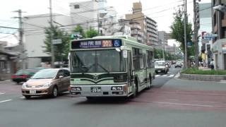 【京都市バスKyoto City Bus】 車台№2004日産デ） 202・円町 熊野 2011630 [upl. by Enavi]