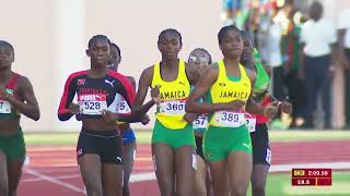 CARIFTA Games 2024 Grenada  Girls 800 Meter Run Under 17 Final [upl. by Naihtniroc]