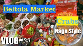 naga style crab cooking  Beltola market Guwahati dailyvlog  rinkujourney [upl. by Watson]