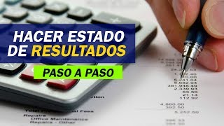 Cómo hacer un estado de resultados paso a paso  Contabilidad y Finanzas Online [upl. by Initof416]