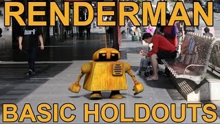 Renderman 21 Basic Holdout Tutorial [upl. by Nauqas475]