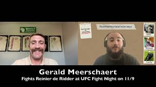 Gerald Meerschaert Previews Reinier de Ridder Fight at UFC Fight Night Magny vs Prates on 11924 [upl. by Aihsela]