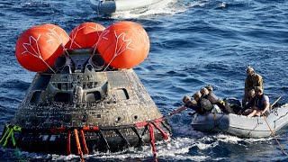 Raumkapsel Orion nach Mondmission Artemis 1 zur Erde zurückgekehrt  AFP [upl. by Eboh161]