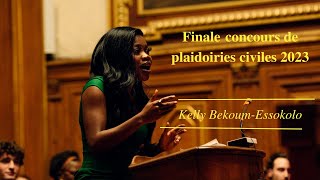 FINALE CONCOURS DE PLAIDOIRIES PENALES 2023  KELLY BEKOUMESSOKOLO [upl. by Mahgem]