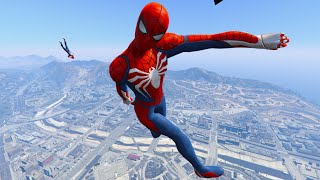 GTA 5 Crazy RagdollsSpiderman Car Racing amp Superheroes [upl. by Kind]