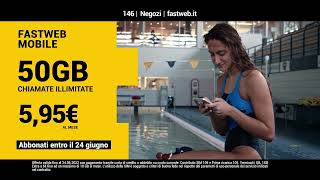 Fastweb Mobile 50GB a 595€mese [upl. by Arramahs]