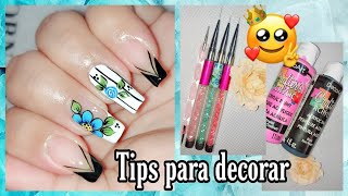 Tips para aprender a delinearqué pinturas acrilicas usarCómo delinear las uñas paso a paso [upl. by Dnalhsa]