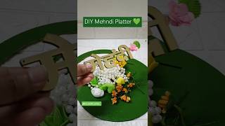 Mehndi platter DIY mehndiplatter diy shortvideo shortsfeed ytshortsindia shorts viral thali [upl. by Einomrah]