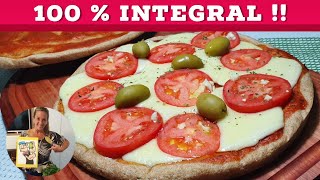 Cómo hacer una PIZZA INTEGRAL Rica y fácil Te dejo secretos y tips para que te salga impecable [upl. by Yrrag]