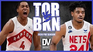 Toronto Raptors vs Brooklyn Nets Full Game Highlights  October 18 2024  Pre Season [upl. by Ecirtam]