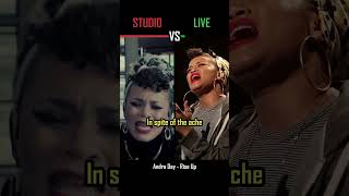 STUDIO vs LIVE Andra Day  Rise Up  shorts versus music [upl. by Leamse122]