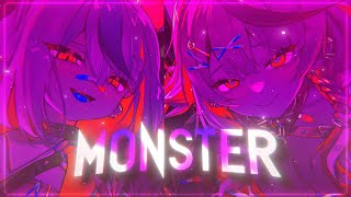 Nightcore  Monster Lyrics [upl. by Denzil]