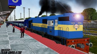 Jaisalmer  Kathgodam Ranikhet Express  VTA WDM3D  MSTS Indian Railways  Train Simulator [upl. by Ahsed]