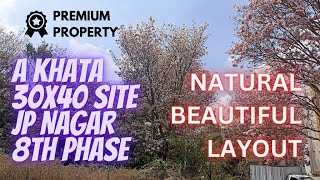 Site for Sale  JP Nagar 8th Phase  Bengaluru  A KHATA  West Facing  Real Estate [upl. by Pontus]