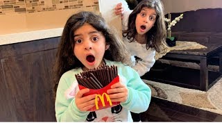 Magic McDonalds Happy Meal Turns into real chocolate French Fries [upl. by Simonetta459]