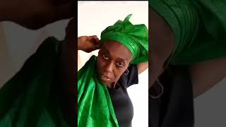 Simple but unique Head Wrap by yourself please watch the tutorial on my channel ashorts music [upl. by Ecirahc]