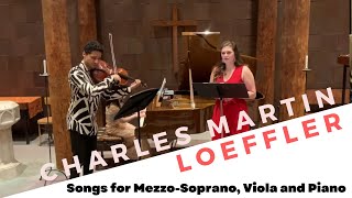 Loeffler Songs for mezzosoprano viola and piano [upl. by Vierno]