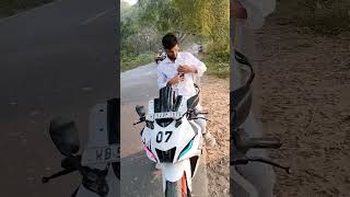 motovlog set up R15 V4 white colour modify 🚀Yamaha R15 V4 bike lover 2K views complete kar doshorts [upl. by Ag]