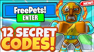 12 NEW SECRET FREE PETS CODES In Roblox Muscle Legends [upl. by Buhler]