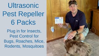 REVIEW of the Ultrasonic Pest Repeller 6 Packs  Pet Safe [upl. by Eugine]