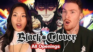 Couple Reacts to BLACK CLOVER OPENINGS 113 for THE FIRST TIME [upl. by Winton926]