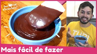 GANACHE DE CHOCOLATE para cobertura e recheio de bolo  Sem mistério [upl. by Aylmar]