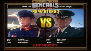 Nuke Challenge 7 VS Air Force  Hard Difficulty  CampC Generals Shockwave Remastered [upl. by Auroora]