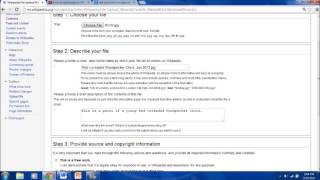Howto guide Uploading photos on Wikipedia [upl. by Nyllek]