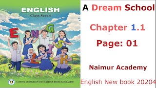 Class 7 English Unit 1A Dream school 11 amp 12 New Curriculum 2024 Bangladesh Class Seven English [upl. by Kipper]