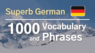 REWIND German 🇩🇪 1000 Intermediate Vocabulary and Phrases [upl. by Steffane]