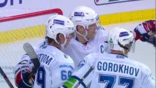 Ovechkins first KHL Hat Trick  Первый хеттрик Овечкина в КХЛ [upl. by Margherita]