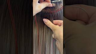 How to sew in your weft hair extensions weftextensions weft hairweft hairextensions extensions [upl. by Trager348]