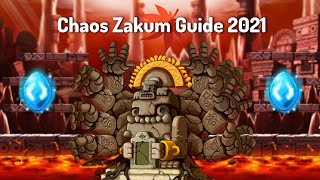 Smash and Pass  Maplestory Chaos Zakum bossing guide 2021 [upl. by Vander]