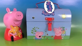 Peppa Pig Surprises Boîte à outils Kinetic Sand Toolbox Chupa Chups Sable Magique et Œufs Surprise [upl. by Imit]