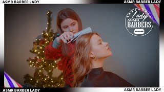 💈 ASMR Haircut and Styling by Lady Barber Dana Incredibly Engaging🤩 [upl. by Martz]