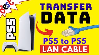 How to Transfer Data from PS5 to PS5 LAN Cable [upl. by Pilif]