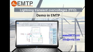 Lightning transient overvoltages – demo in EMTP [upl. by Yanaton]