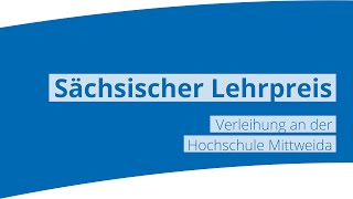 Verleihung des Sächsischen Lehrpreises [upl. by Assilim]