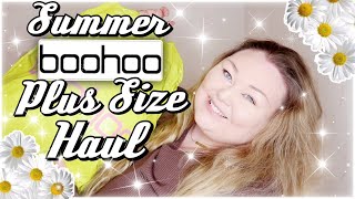 HUGE SUMMER BOOHOO PLUS SIZE TRY ON HAUL [upl. by Yrred858]