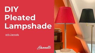 DIY Pleated Lampshade [upl. by Pascasia]