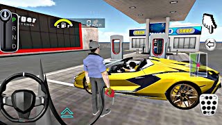 3D Driving Class Simulation  USA Funny 3D Car Officer Refuel His Super Car Gas Crazy Gameplay [upl. by Cumings]