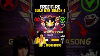 Guild Wars Season 6 Confirm Date amp Time  Level 7 Guild Kaise Join Kare  Garena Free Fire [upl. by Monty]