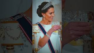 Kate’s Dazzling State Dinner Outfit Honored Princess Diana amp the Queen She wore Lover’s Knot Tiara [upl. by Akirderf]