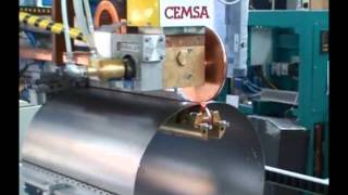 Longitudinal seam welding boilers outer shell [upl. by Enilrae113]