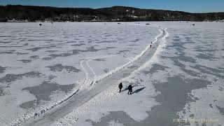 Mascoma Lake Ice Fun  Enfield New Hampshire 13121 [upl. by Ycrad285]