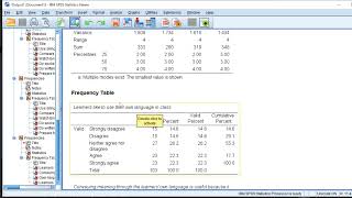 Likert scale data analysis and interpretation using descriptive statistics mean std percentiles [upl. by Nairret822]