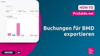 HOW TO ProSaldonet  Buchungen für BMD exportieren  ProSaldonet [upl. by Eelreveb]